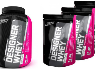 Verschieden große Verpackungen des Produktes "ESN Designer Whey Protein"