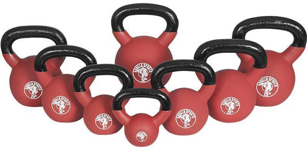 Kettlebells "Red Rubber" von Gorilla Sports in mehreren Größen