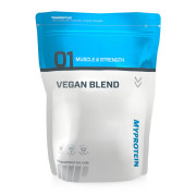 Eine Tüte "Vegan Blend" vor weißem Hintergrund