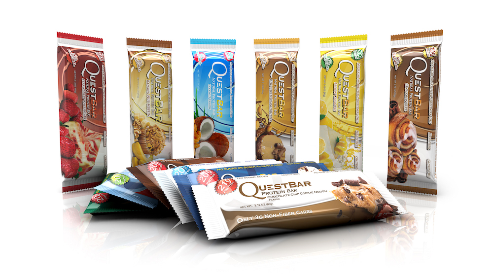 Man sieht nebeneinander aufgestellt die verschiedenen Quest Bars