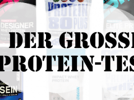 Teaserbild mit verschiedenen Verpackungen von Proteinen