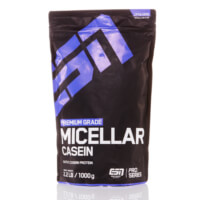 Schwarz / Lila. Eine Packung ESN Micellar Casein